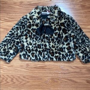 Toddler Savannah Leopard Fur Coat